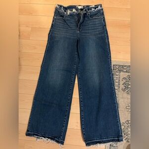 Risen Wide-Leg Crop Women Jeans